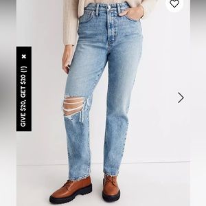 NWT: Madewell Curvy Perfect Vintage Jean